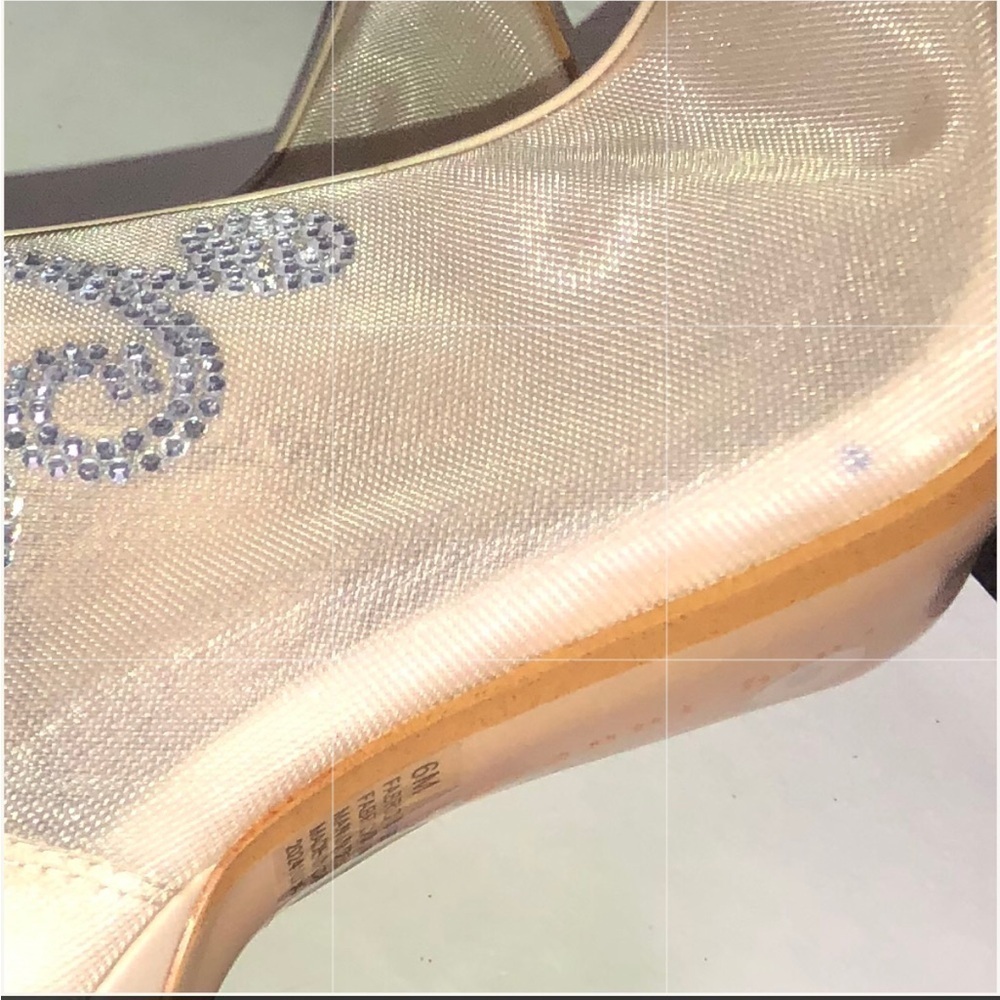 Gianni Bini Audrina Mesh Rhinestone Tall Boots Beige Women's Boots size 6 NWT - Picture 11 of 15